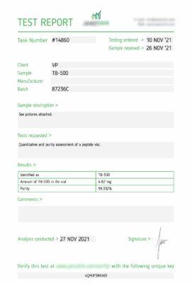 tb500 lab test