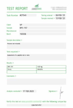 BPC-157 February 2023 Lab Report