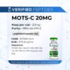 An information sheet for our 20MG MOTS-C peptide.