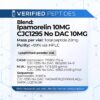 An information sheet for our Ipamorelin CJC-1295 No DAC peptide blend.
