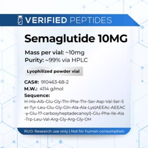 An information sheet for our 10MG Sema peptide.