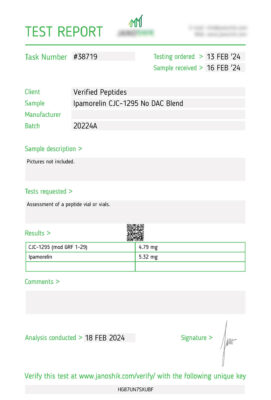 Ipamorelin CJC1295 No DAC Lab Test February 2024