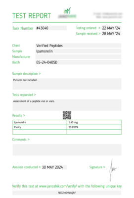 Ipamorelin June 2024 Lab Test
