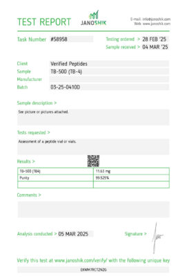 TB-500(TB4) Lab Test Report March 2025