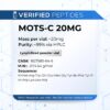An information sheet for our 20MG MOTS-C peptide.
