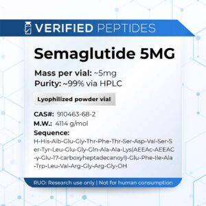 An information sheet for our 10MG Sema peptide.