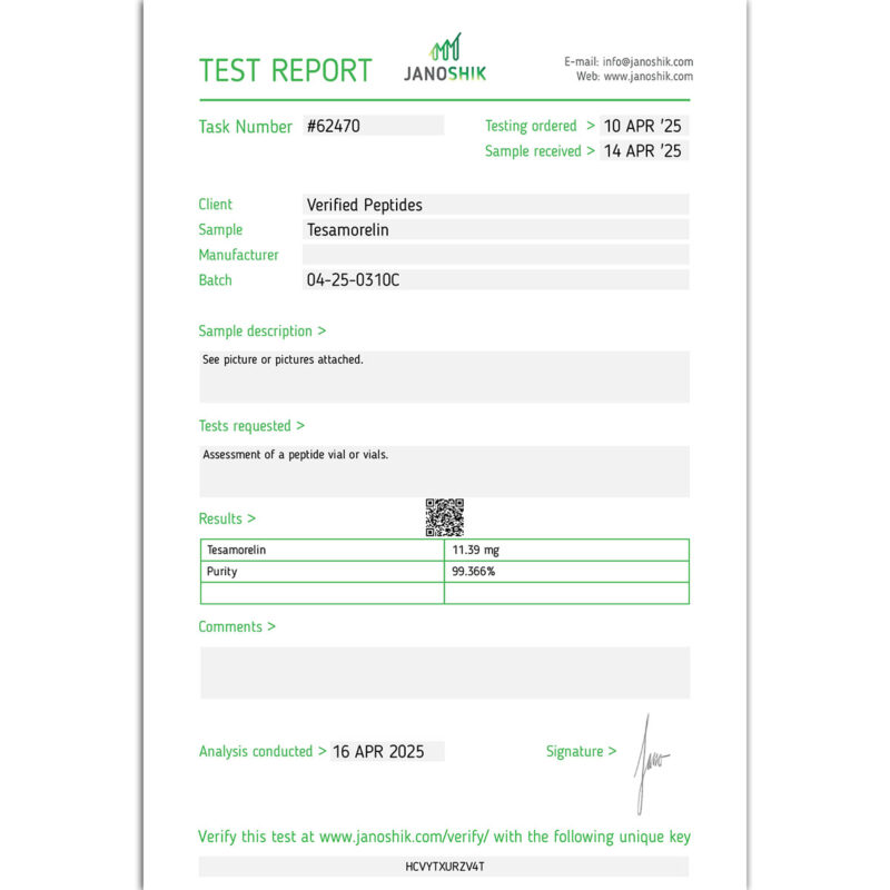Tesa Lab Report Test April 2025