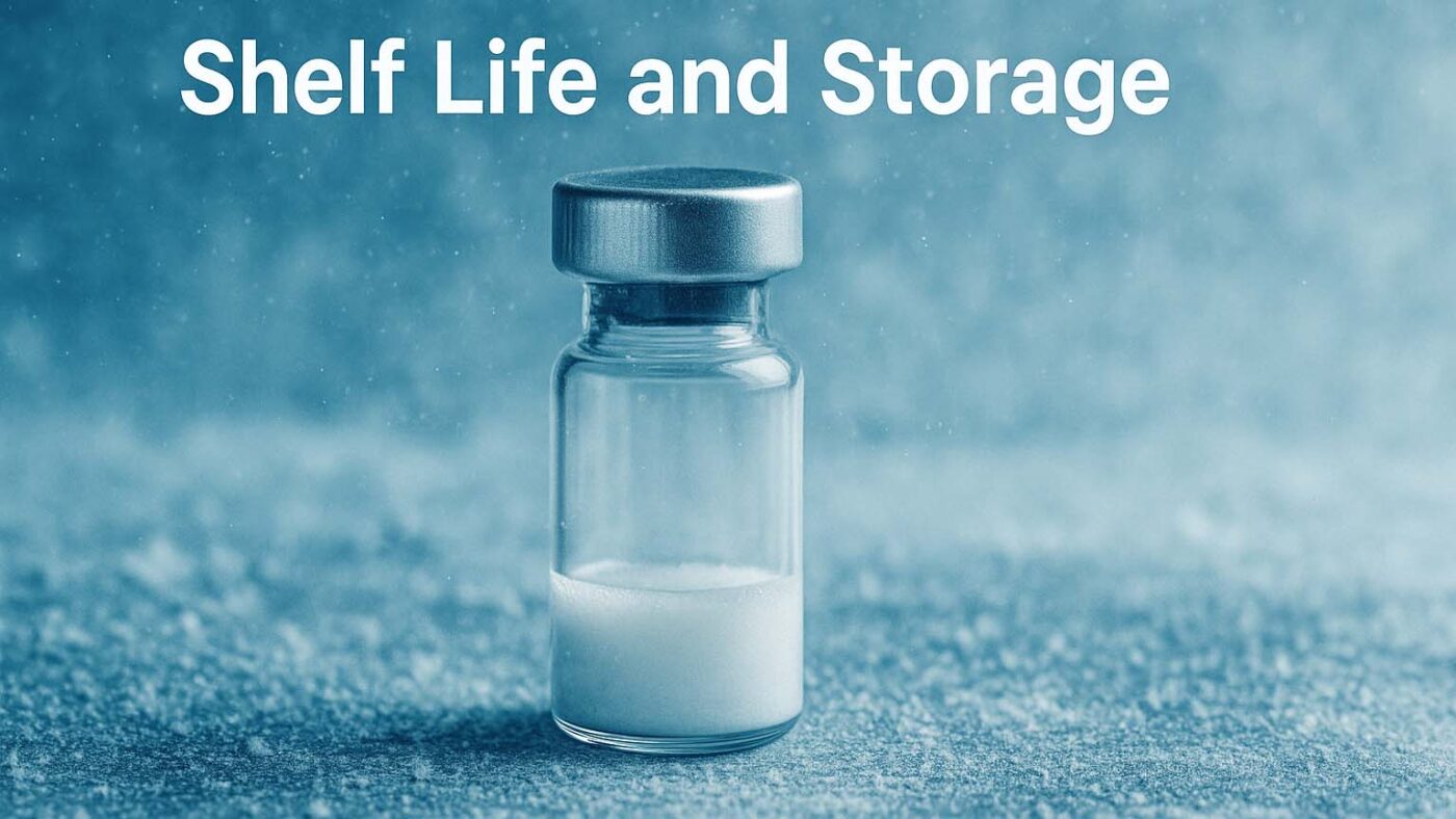 How to store peptides and their shelf life.