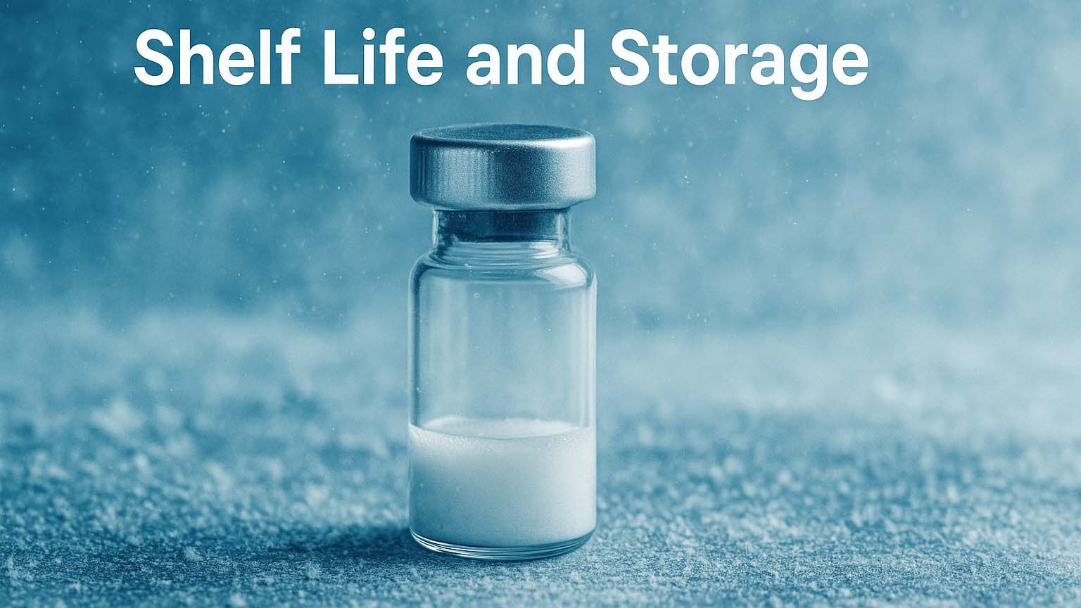 How to store peptides and their shelf life.