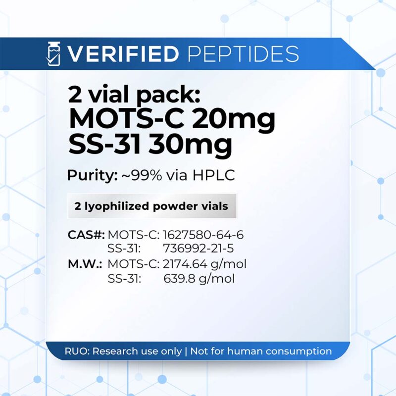 An information sheet for MOTS-C SS-31 Peptide pack
