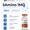 A peptide information sheet for the Verified Peptides 50mg 5-Amino 1MQ peptide.