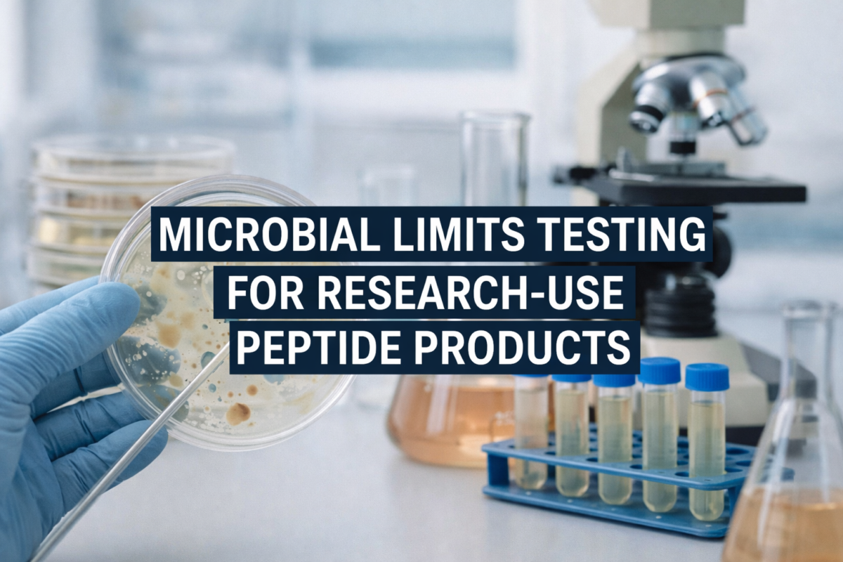 Microbial Limits Testing for Research Use peptides