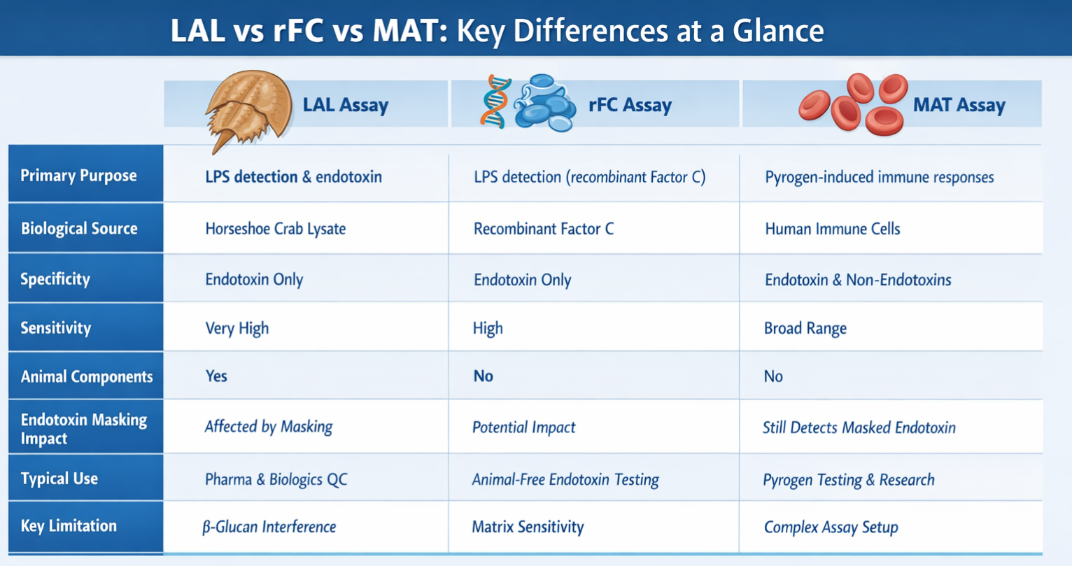 Comparing LPS Detection Methods: LAL, rFC, and MAT Assays - Verified ...