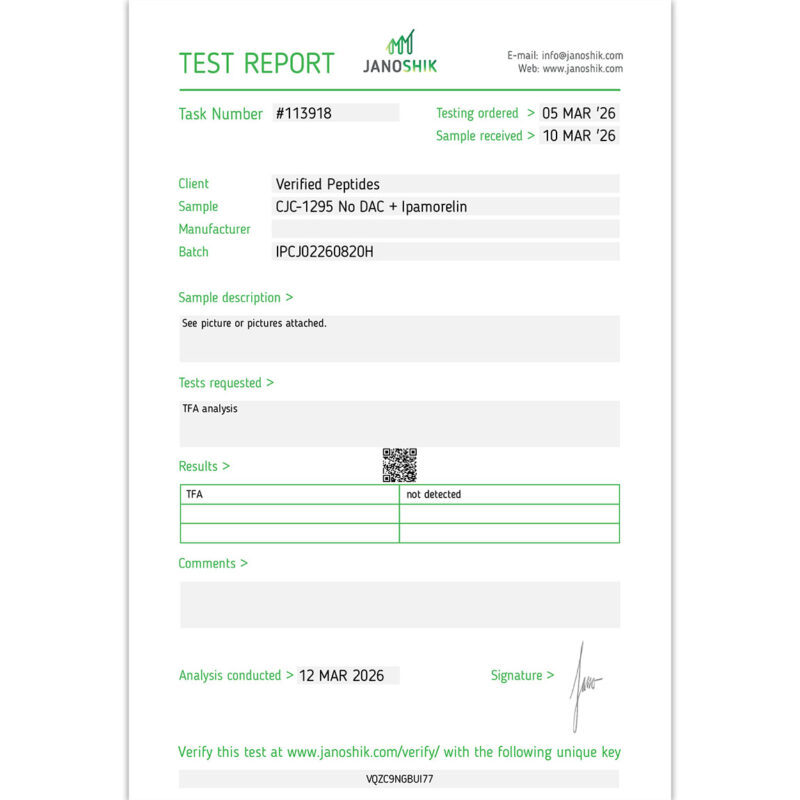 Buy CJC-1295 Ipamorelin Peptide Blend (No DAC) 20MG Online