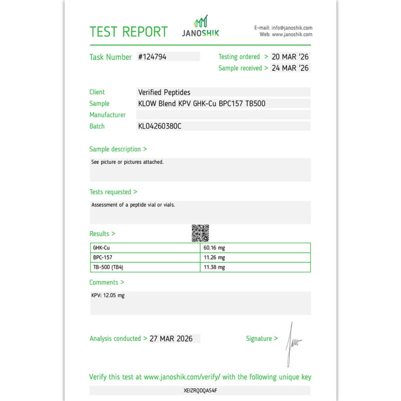 klow peptide calculator KLOW Peptide Blend for Sale