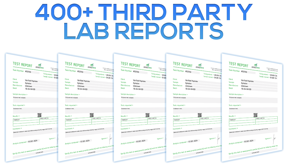 400-certificates-of-analysis for peptides