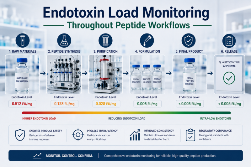 Endotoxin Load Monitoring Throughout Peptide Workflows - Verified Peptides