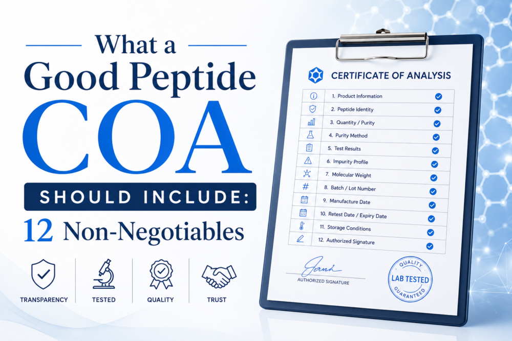What a good Peptide COA should include