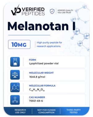 An information sheet for our 10MG MT I peptide.