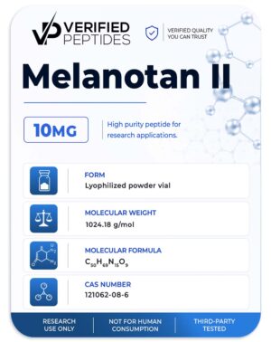 An information sheet for our 10MG MT II peptide.
