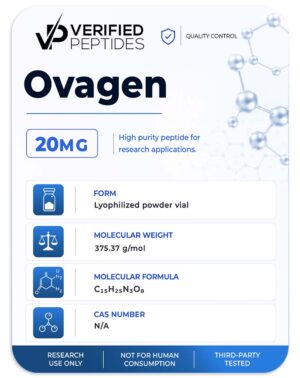 An information sheet for our 20MG Ovagen peptide.
