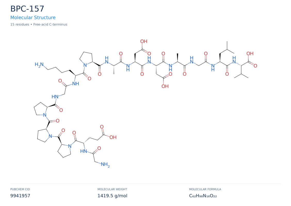 bpc-157 molecular structure diagram