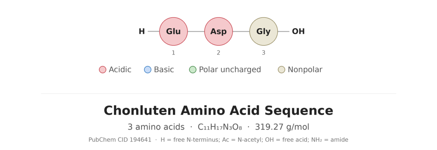 Chonluten amino acid sequence diagram