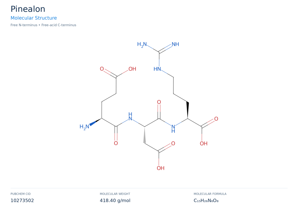 pinealon molecular structure diagram