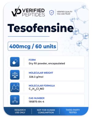 An information sheet for our tesofensine peptide capsules product.