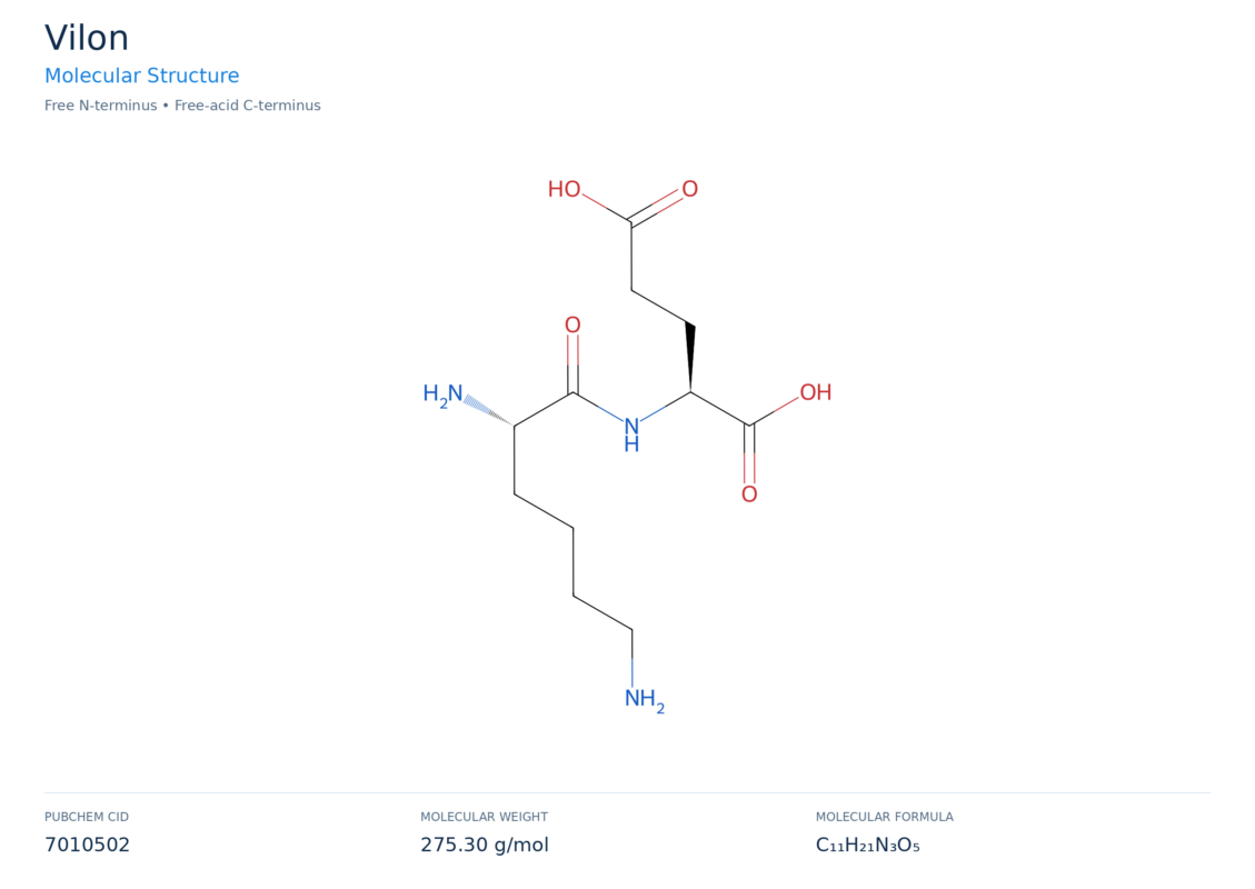 vilon molecular structure diagram