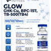 A peptide information sheet for the Verified Peptides blend GLOW peptide.