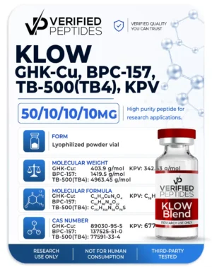 An information sheet for our KLOW peptide.