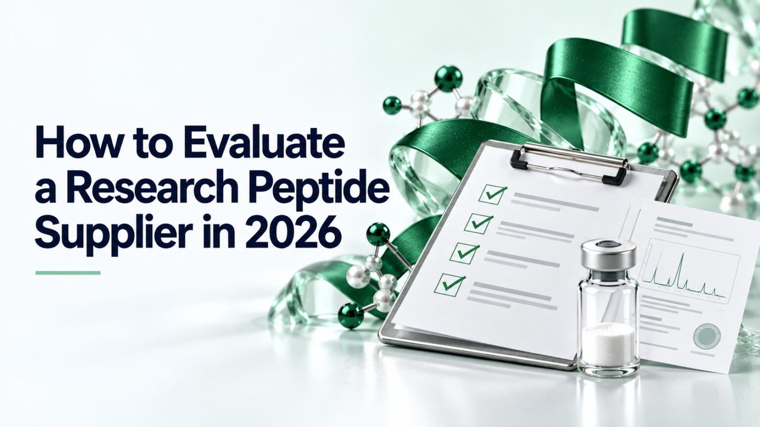 How to Evaluate a Research Peptide Supplier in 2026 article cover